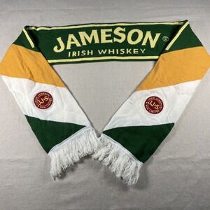 Jameson Irish Whiskey Scarf Knit Winter Scarf Ireland's Colors 6"x60"